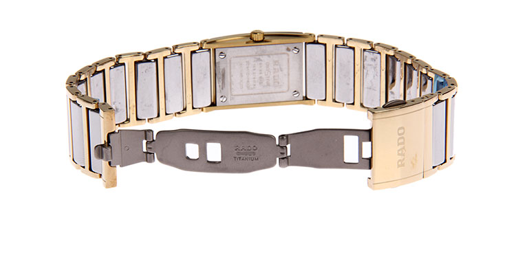 rado(雷达)diastar系列方形银盘石英女表