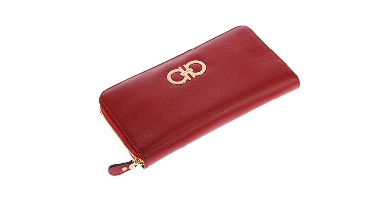 ferragamo(菲拉格慕 红色皮质logo手包