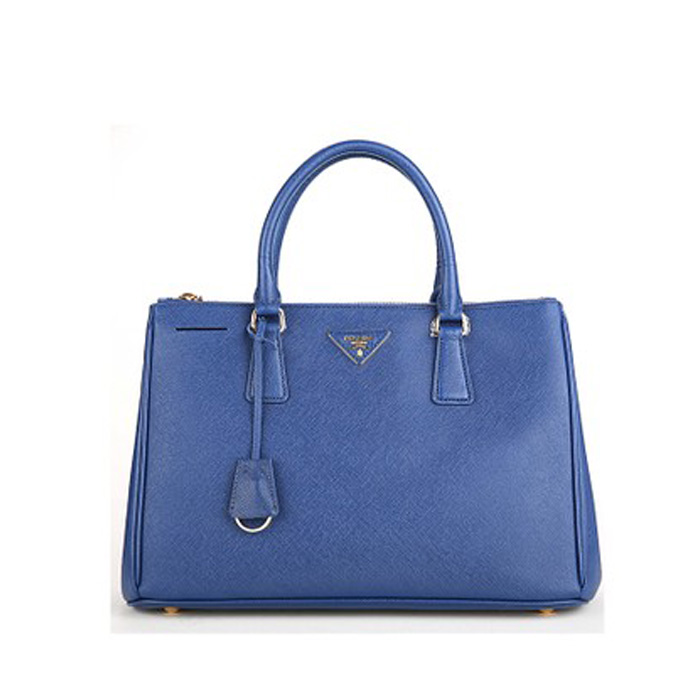 Prada(普拉达)<em>蓝色</em>皮质<em>女士手提包</em>中号杀手包