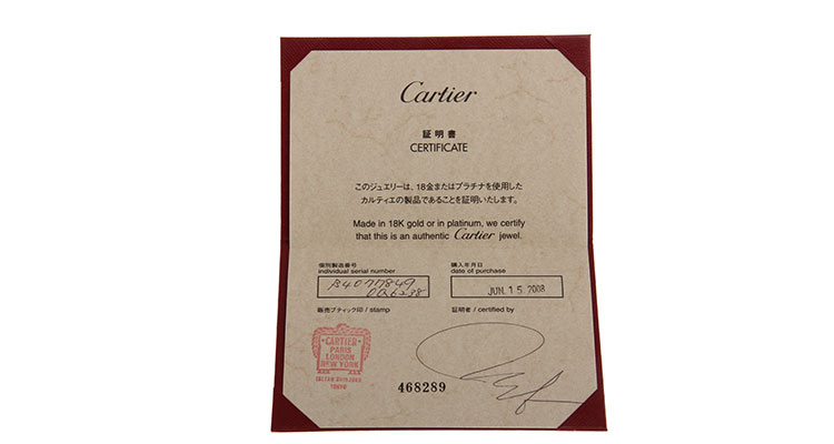 cartier(卡地亚) 18k金双钻戒指 49# pt950