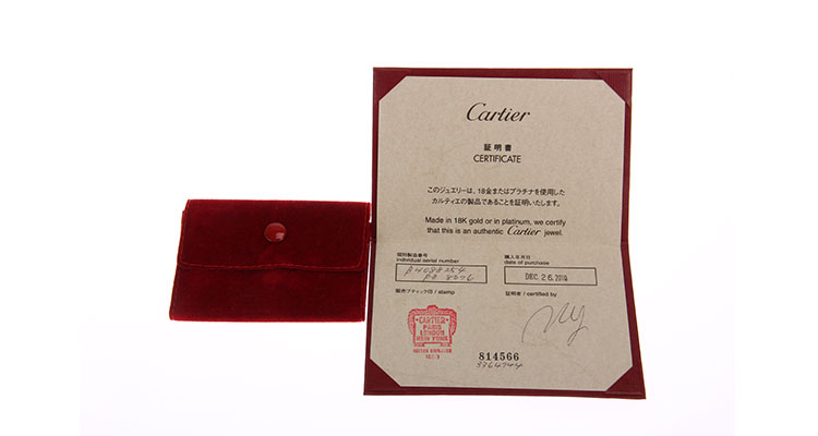 cartier(卡地亞) 玫瑰金戒指 54