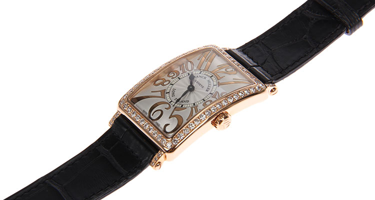 franck muller(法兰克穆勒) 玫瑰金圈钻女士石英腕表