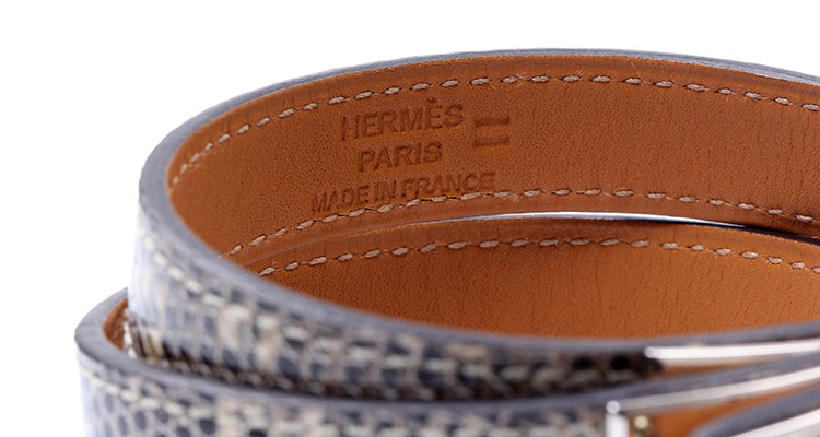 hermes(爱马仕) 蜥蜴皮kelly扣手环