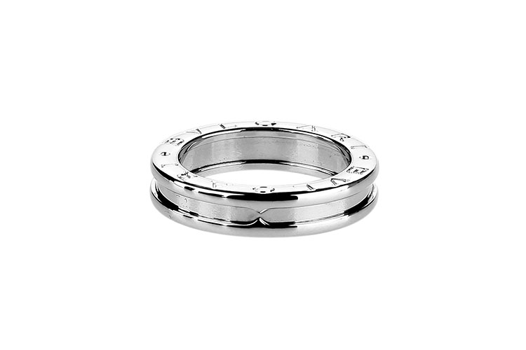 【bvlgari宝格丽 戒指/指环】bvlgari(宝格丽) 白金单环戒指52#【正品