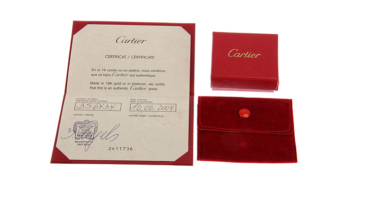 cartier(卡地亞) love系列白金吊墜