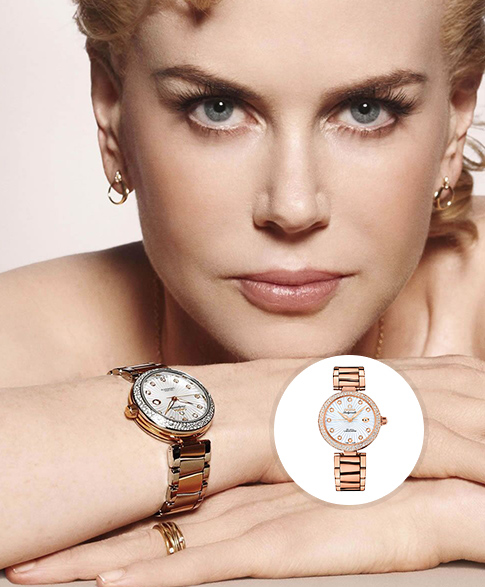冰山女影星妮可基德曼 omega(欧米茄)ladymatic系列女士机械腕表 shop