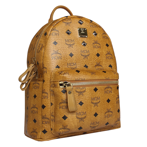 (mcm)mcm牛皮经典logo双肩包